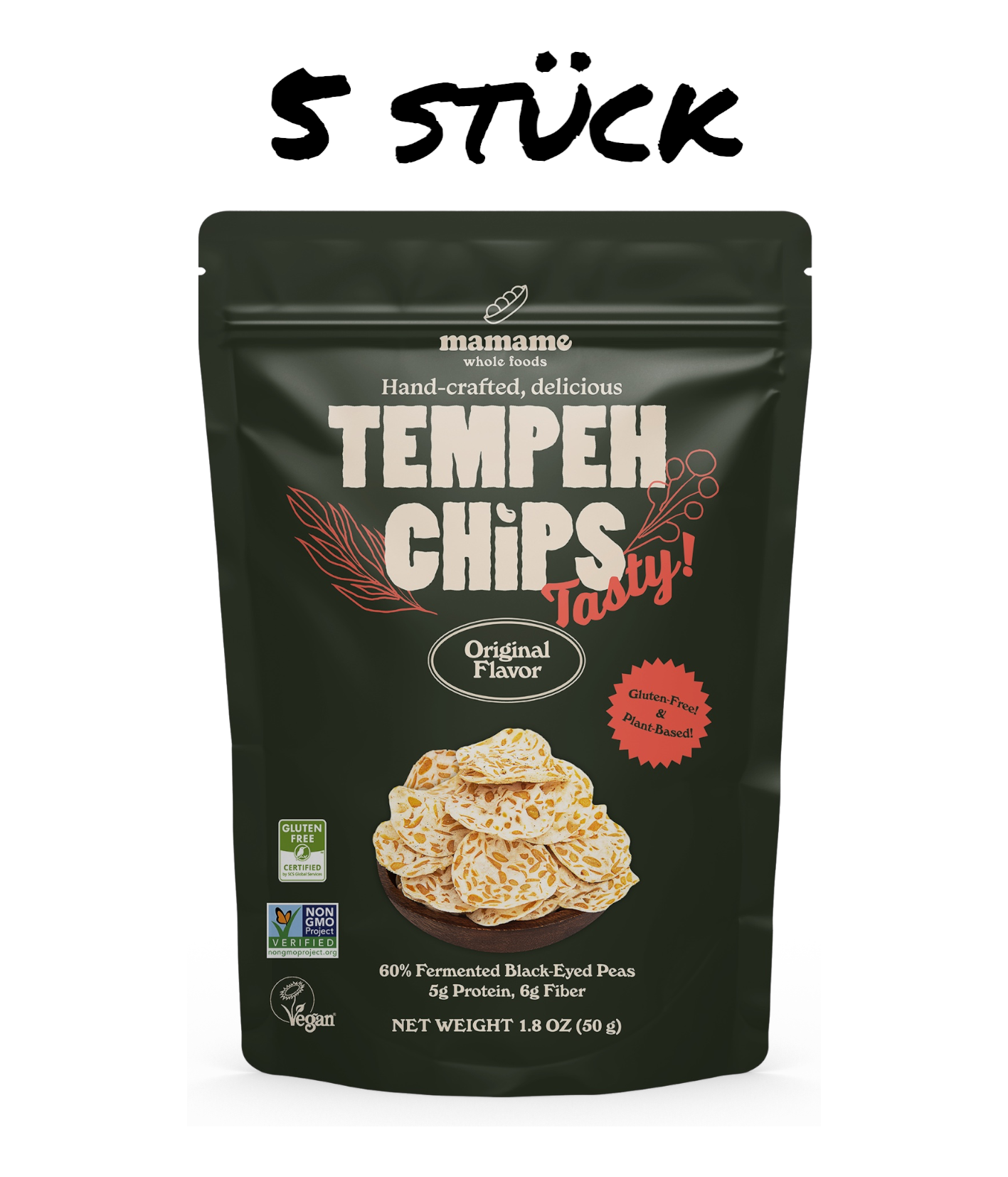 Tempeh Chips- ORIGINAL - Lebensmittel Europa