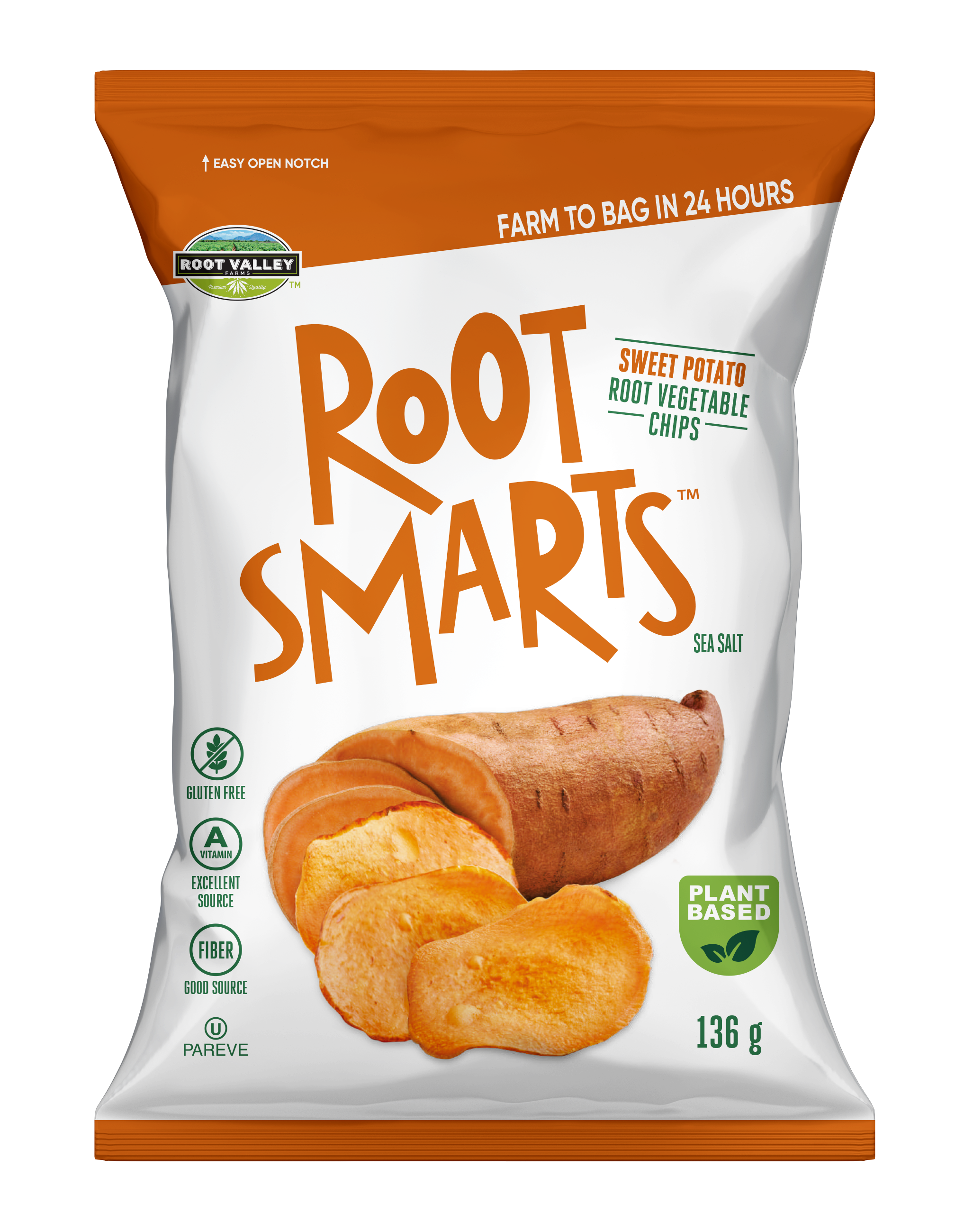 ROOT SMARTS- Sweet Potato Root Vegetable Chips - Lebensmittel Europa