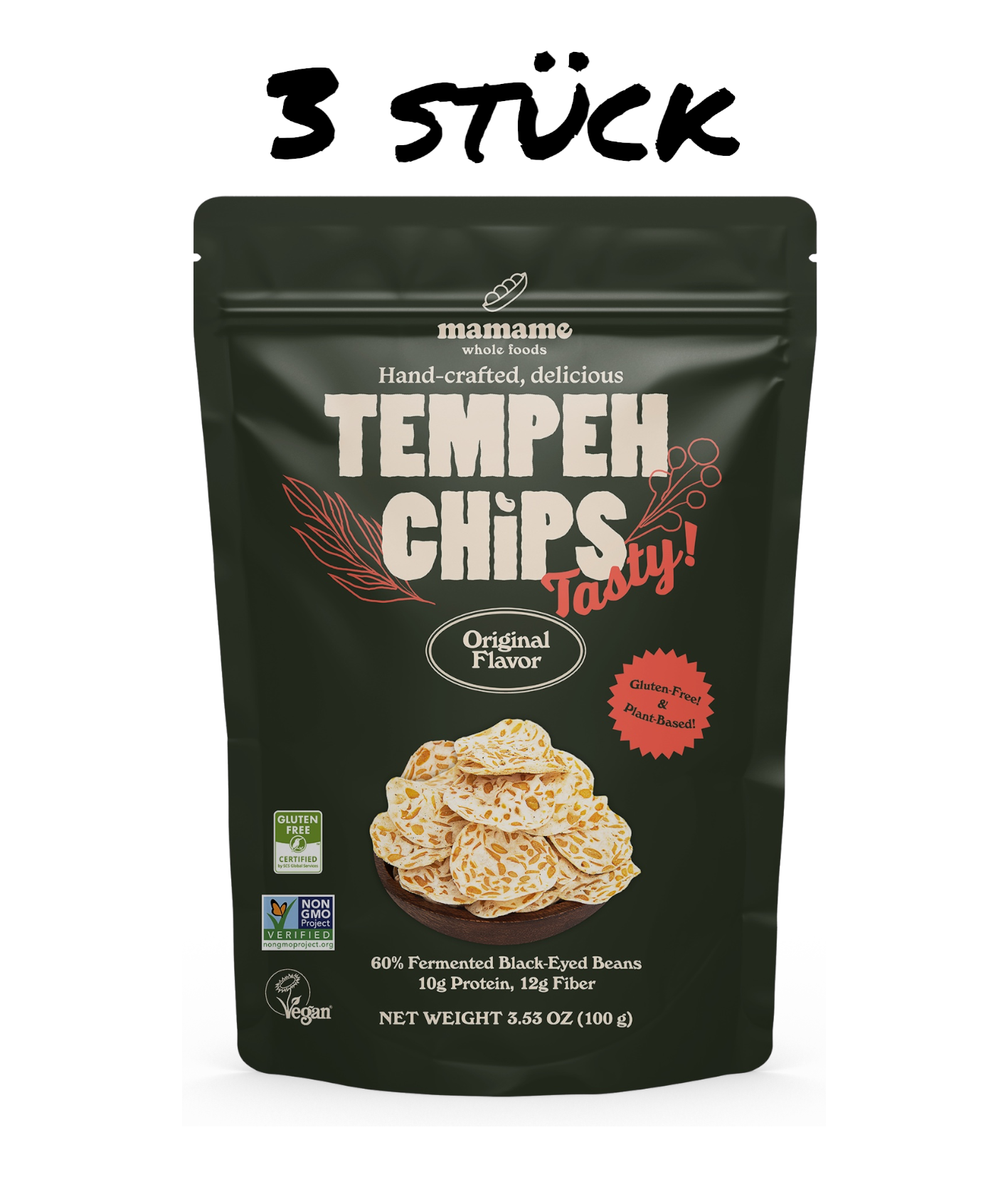 Tempeh Chips- ORIGINAL - Lebensmittel Europa
