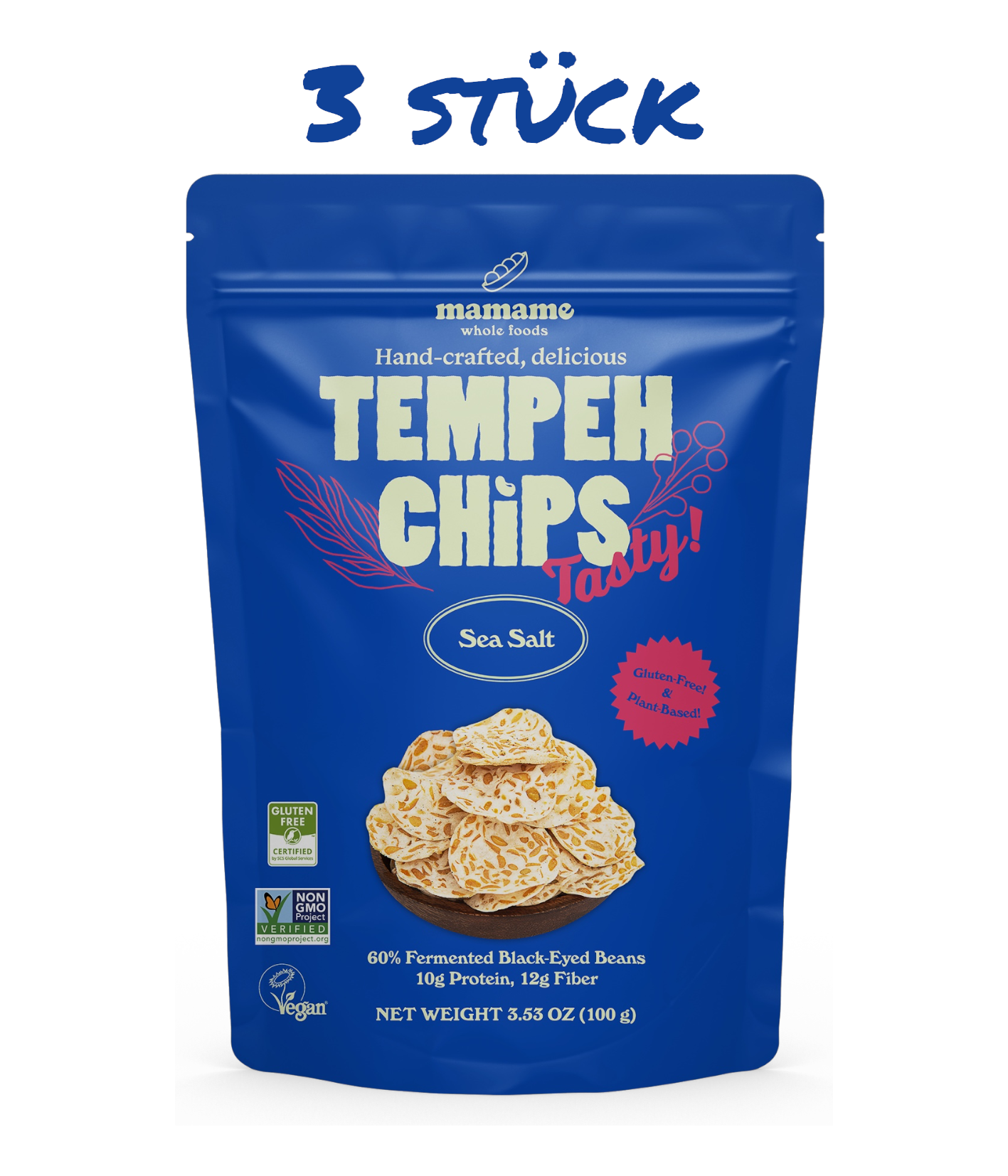 Tempeh Chips- SEA SALT - Lebensmittel Europa